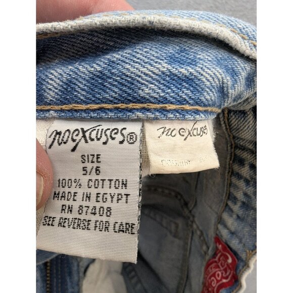 Vintage No Excuses Jeans Womens 5/6 Light Wash High Rise Mom Femme Fatale 90s - Picture 15 of 16